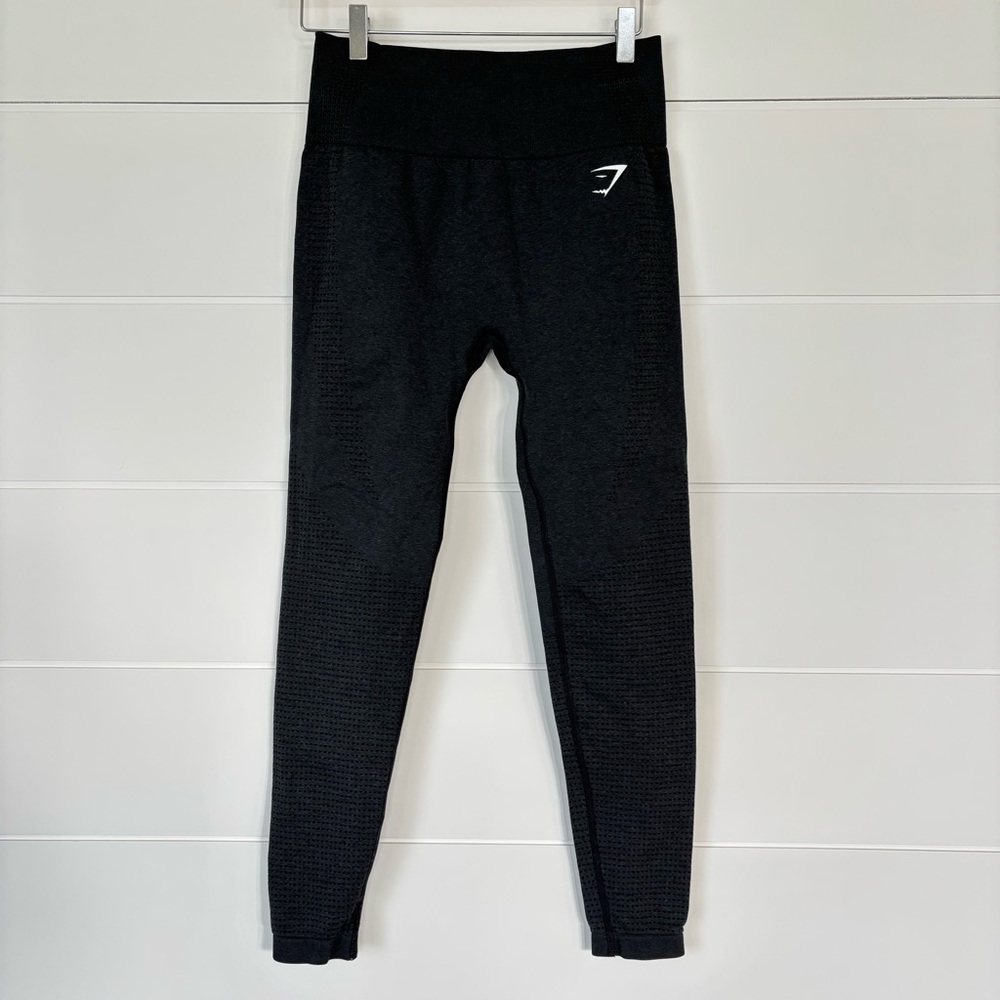Gymshark Womens Vital Seemless Leggings Black Size Medium